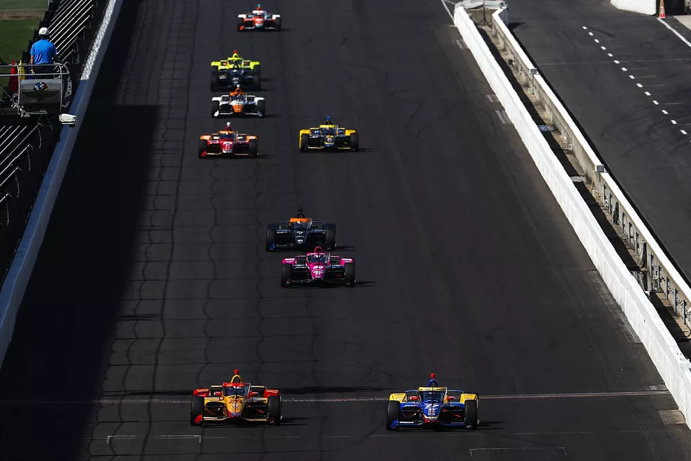 Alexander Rossi, Andretti Autosport Honda, Ryan Hunter-Reay, Andretti Autosport Honda, Jack Harvey, Meyer Shank Racing Honda