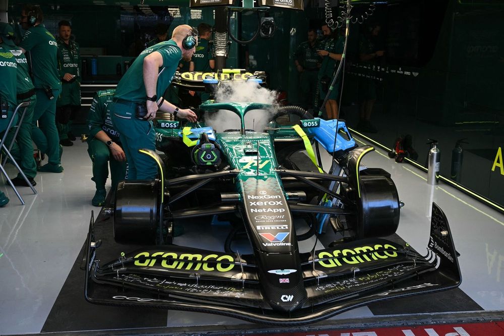 El coche de Fernando Alonso, Aston Martin Racing