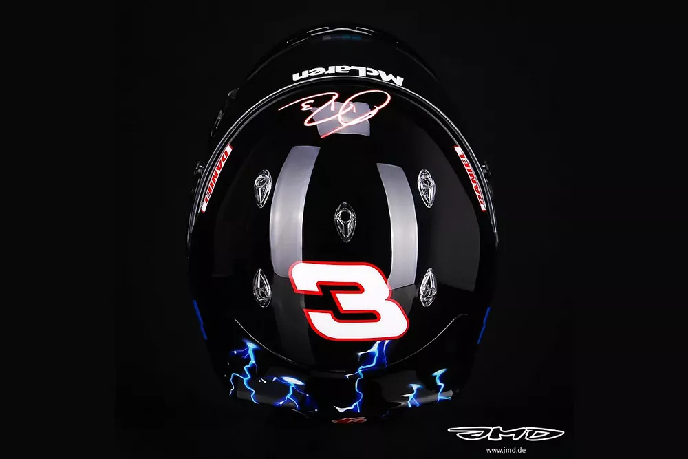 Helmet of Daniel Ricciardo, McLaren
