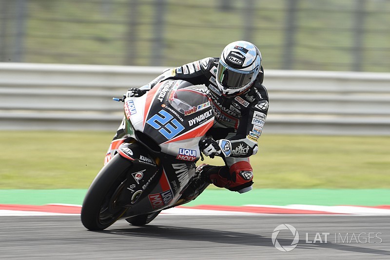 Moto2 Misano: Schrötter maakt opnieuw indruk met snelste tijd in opwarmsessie