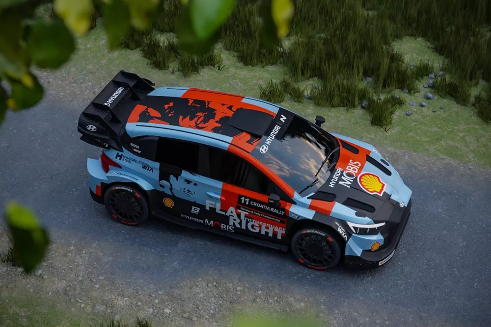 Hyundai World Rally Team Hyundai i20 Coupe WRC Croatia Rally Craig Breen special livery 