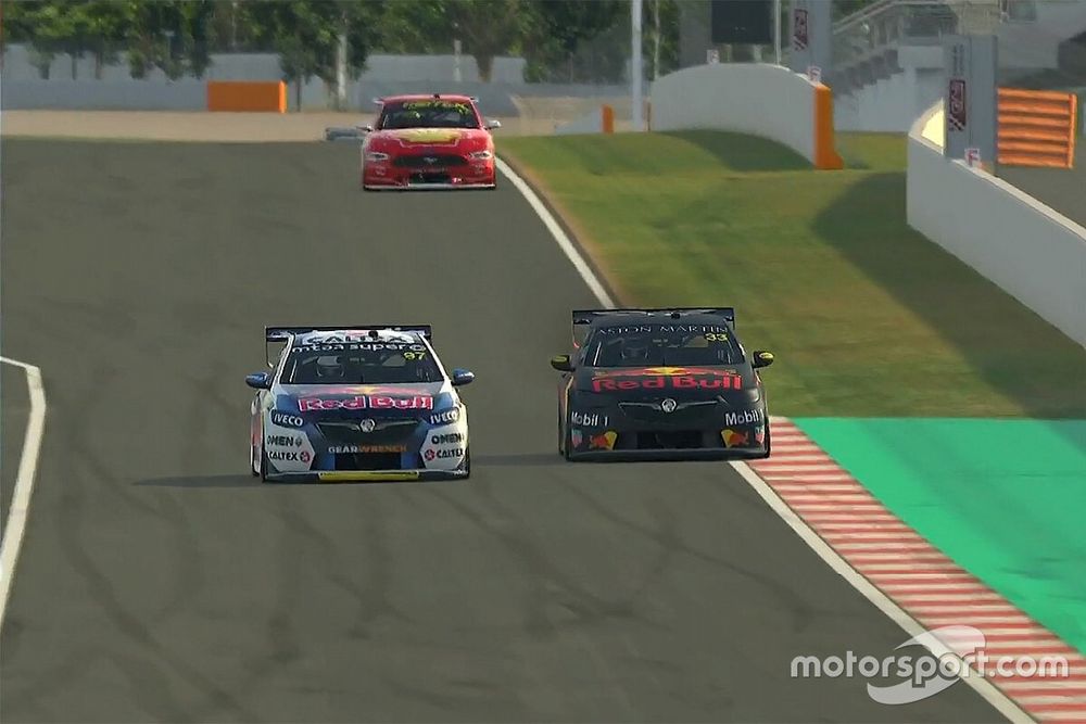 Shane van Gisbergen, Triple Eight Race Engineering  leads Max Verstappen