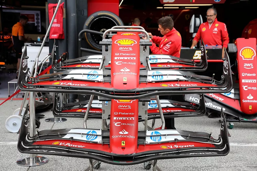 Alerones delanteros del Ferrari SF-24