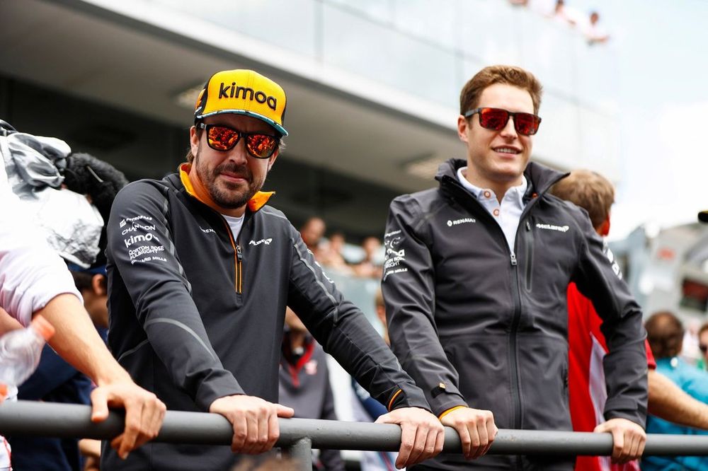 Fernando Alonso, McLaren, with Stoffel Vandoorne, McLaren