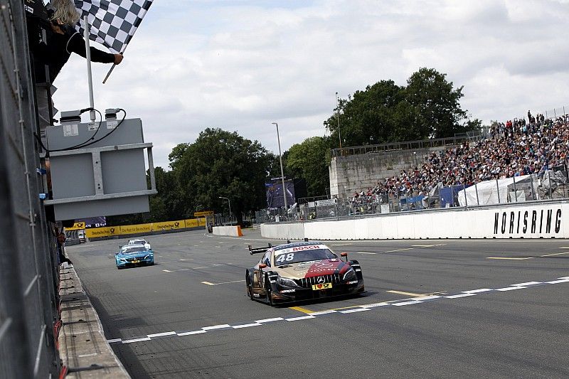 Race winner Edoardo Mortara, Mercedes-AMG Team HWA, Mercedes-AMG C63 DTM