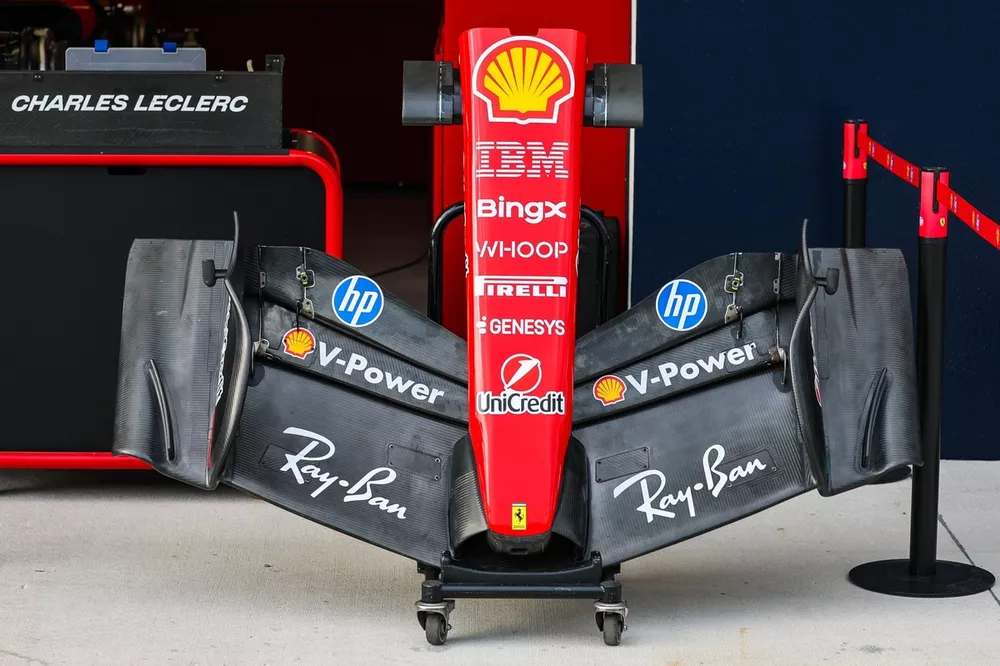 The Ferrari front wing