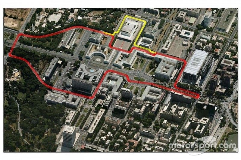 El trazado del ePrix de Roma