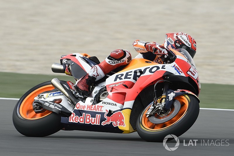 Qatar Motogp Marquez Leads Dovizioso In Warm Up