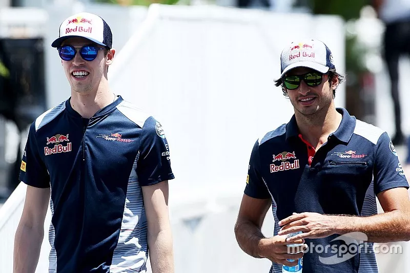 Daniil Kvyat, Scuderia Toro Rosso. and Carlos Sainz Jr., Scuderia Toro Rosso