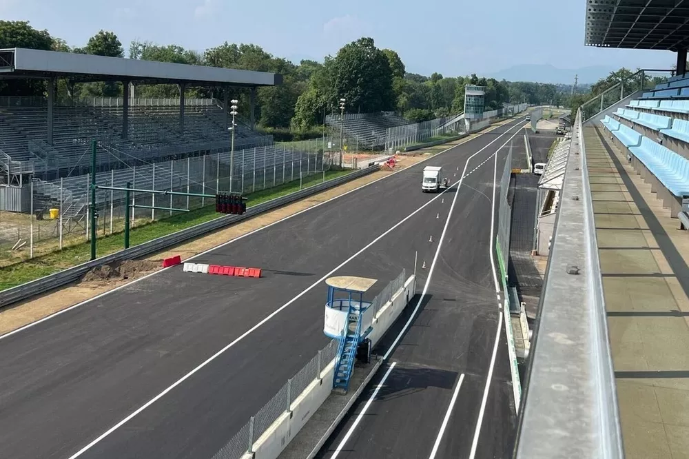 Nuevo asfalto de Monza