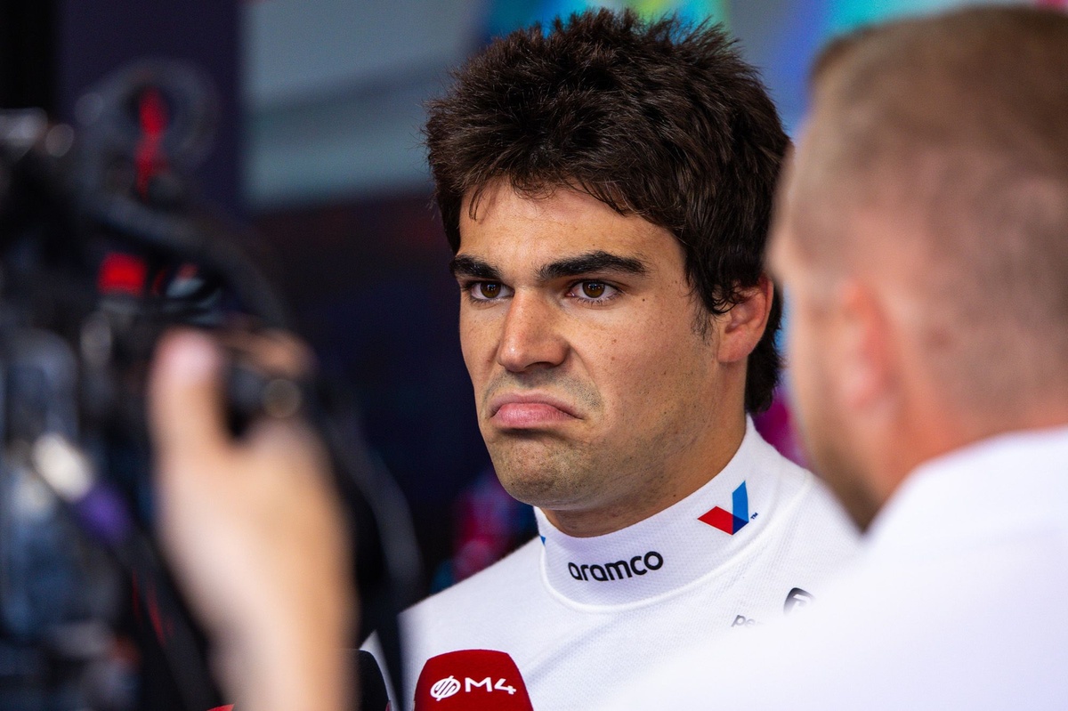 Lance Stroll stayed silent in the Italian GP’s most bizarre interview