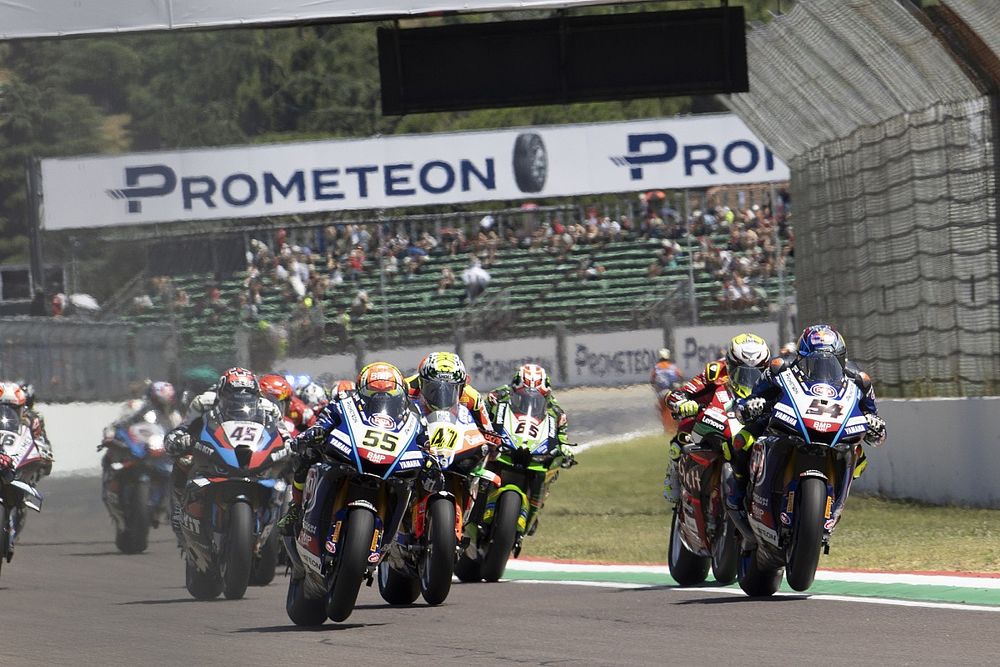 Start action, Toprak Razgatlioglu, Pata Yamaha WorldSBK, Andrea Locatelli, Pata Yamaha WorldSBK