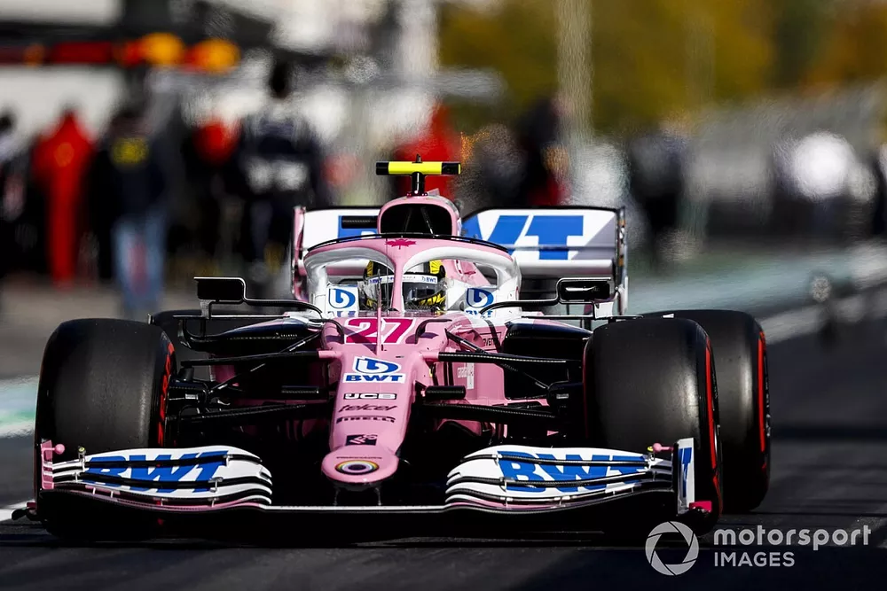 Nico Hulkenberg, Racing Point RP20, va en grille