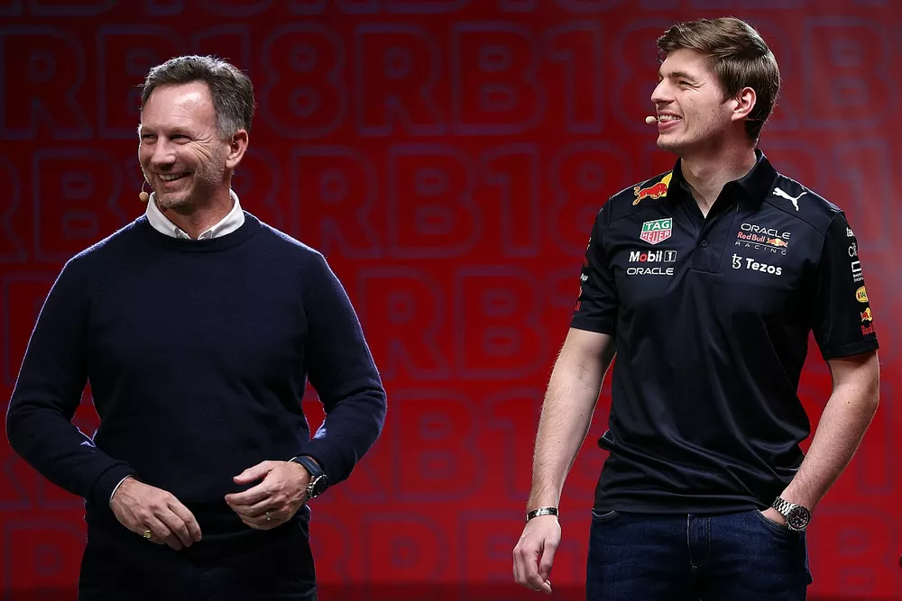Max Verstappen, Red Bull Racing, 
Christian Horner, Red Bull Racing Team Principal