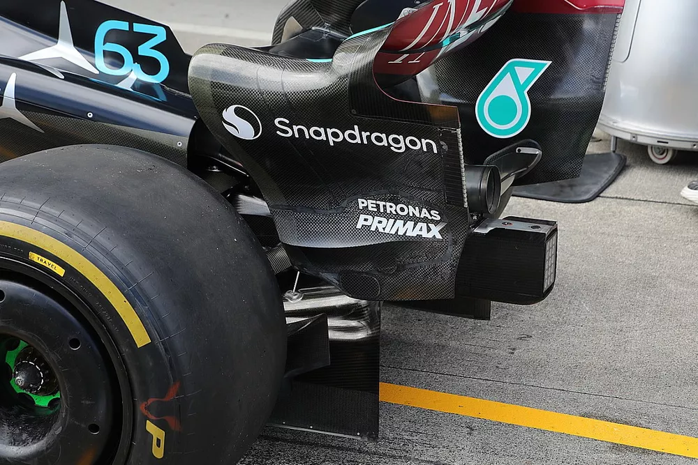 Mercedes W14 technical detail