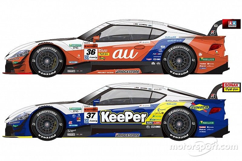 au トムス GR Supra SUPER GT 2020 TOM'S スープラ スーパーGT】トムスがGT500クラスに参戦する36号車、37号車の