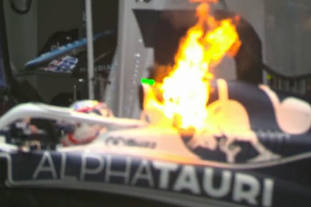 Incendio de Pierre Gasly