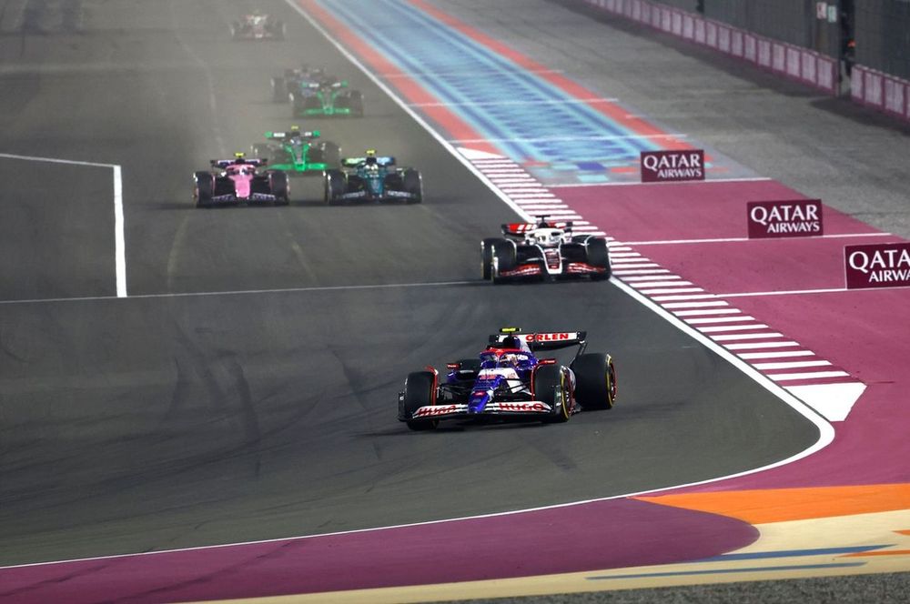 Yuki Tsunoda, RB F1 Team VCARB 01, Kevin Magnussen, Haas VF-24, Fernando Alonso, Aston Martin AMR24, Pierre Gasly, Alpine A524 