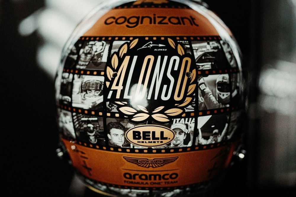 Fotos: el casco especial de Alonso para México por su gran premio 400