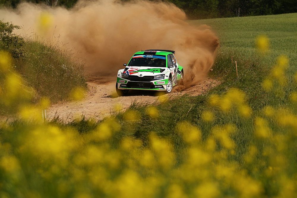 Andreas Mikkelsen, Ola Floene, Skoda Fabia Rally2 evo