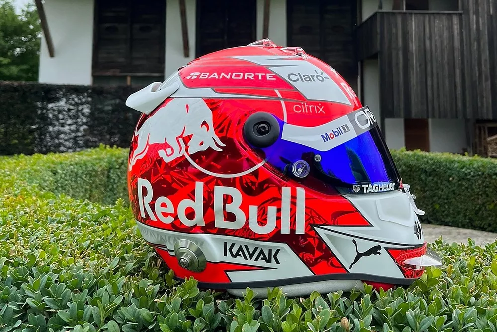 Casco de Sergio P&eacute;rez en Austria