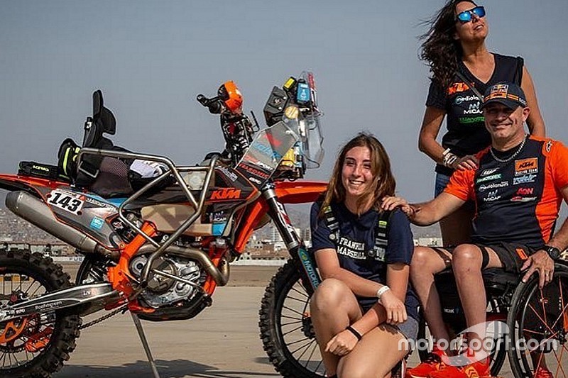 Nicola Dutto, el parapléjico que hizo historia en el Dakar, a pesar de no terminar