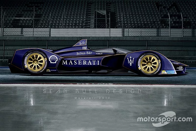 Rendering di fantasia della Maserati di Formula E
