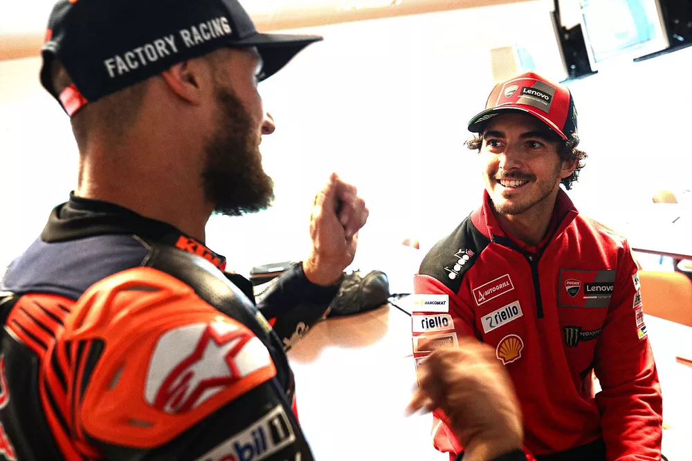 Jack Miller, Red Bull KTM Factory Racing, Francesco Bagnaia, Ducati Team