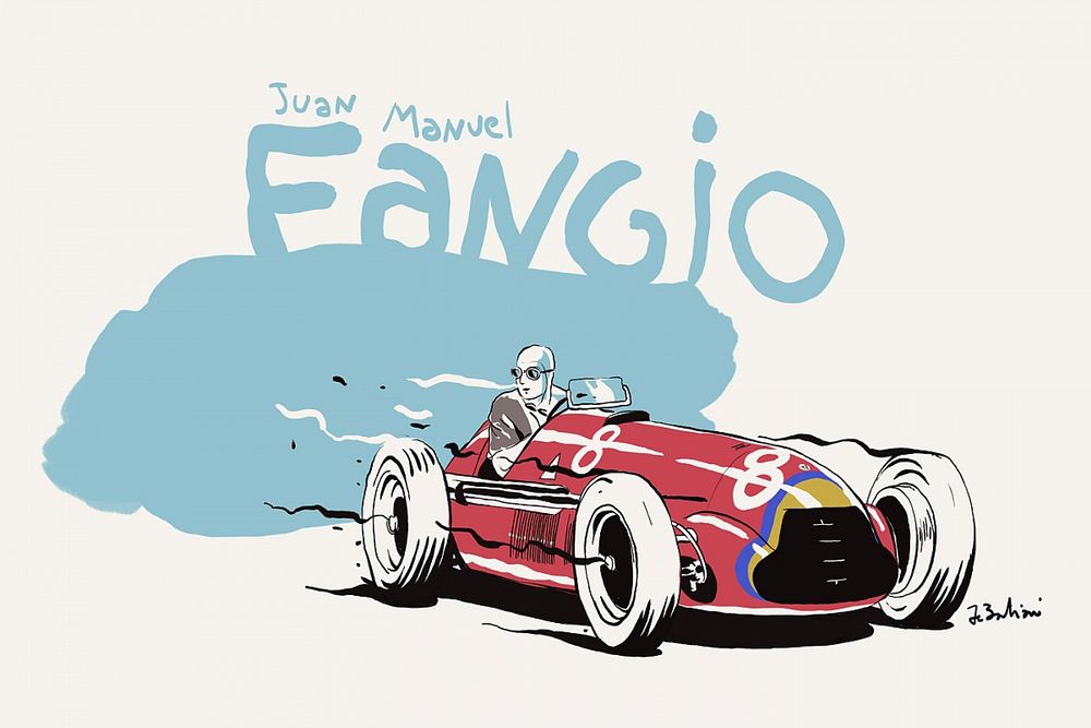 Illustration de Juan Manuel Fangio