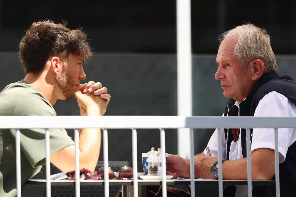Pierre Gasly, AlphaTauri, Dr Helmut Marko, asesor de Red Bull Racing 