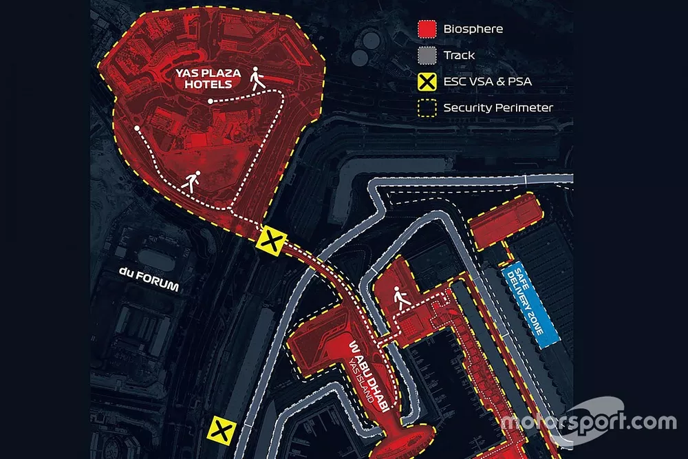 Mapa de la biosfera del GP de Abu Dhabi