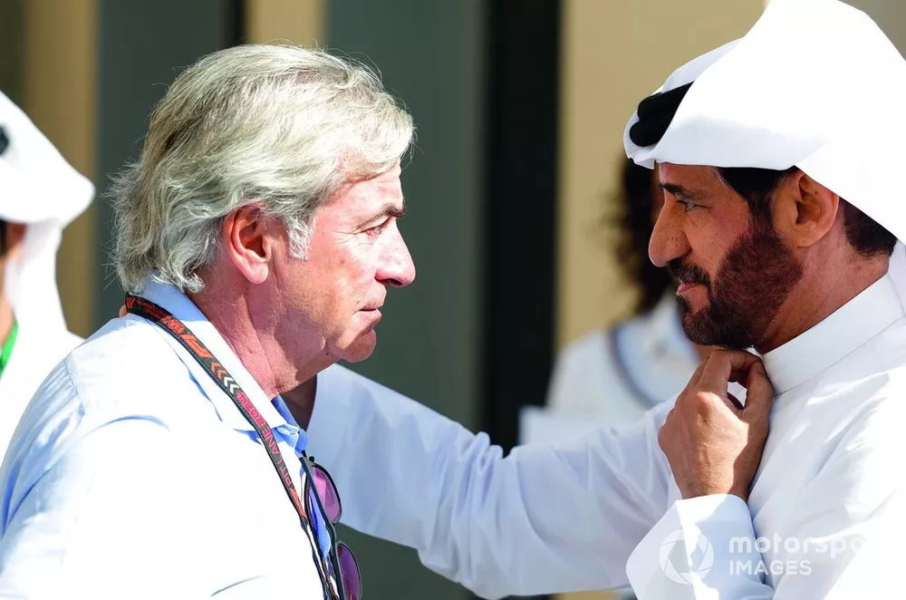 Carlos Sainz Sr. with Mohammed Ben Sulayem, President, FIA