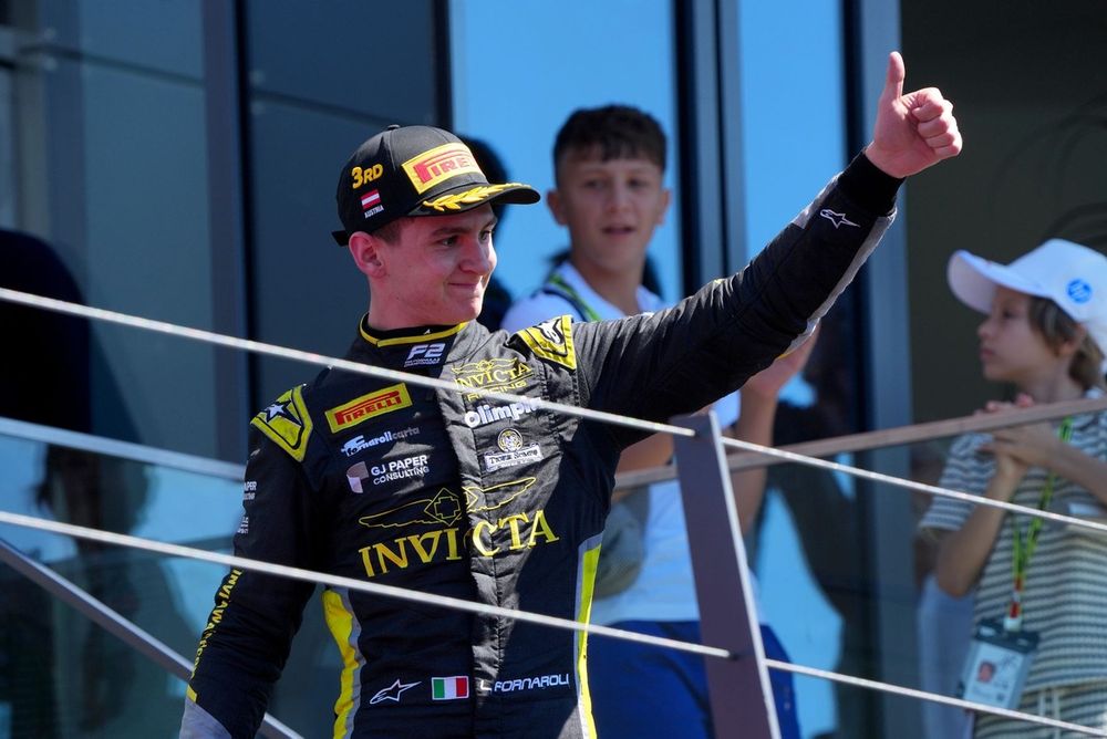 Podium: third place Leonardo Fornaroli, Invicta Racing