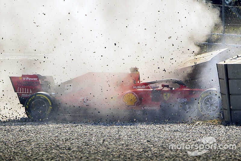 El accidente de Vettel se debió a un problema en la rueda