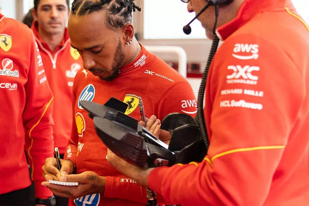 Lewis Hamilton a Fiorano
