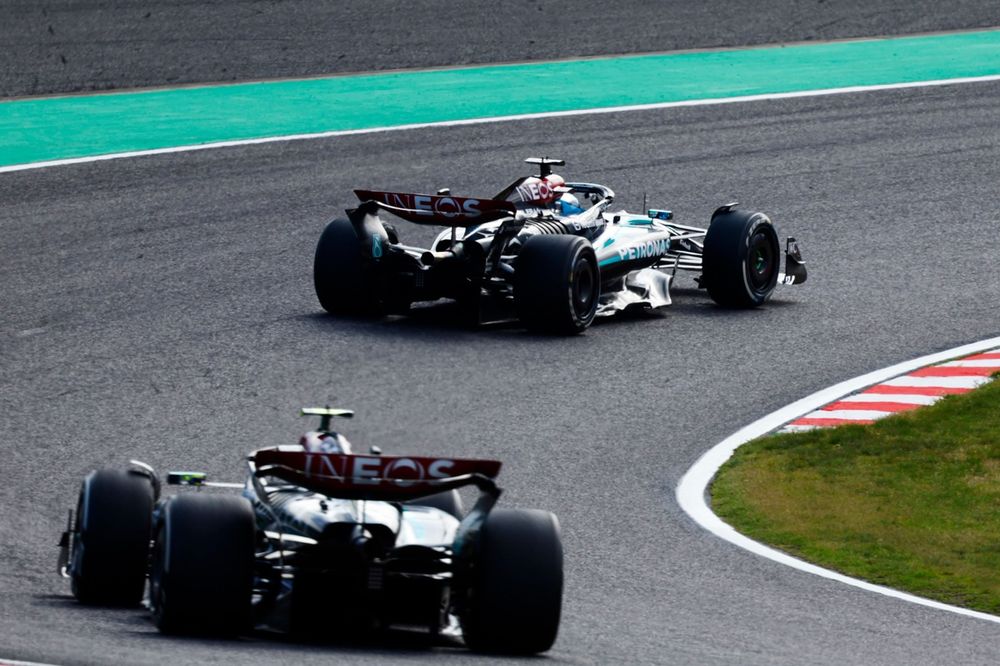 George Russell en Lewis Hamilton, Mercedes F1 W15
