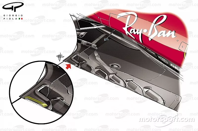 Ferrari SF70H: Unterboden, GP Belgien
