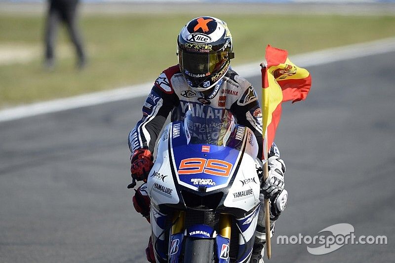 Campe&oacute;n 2012 Jorge Lorenzo, Yamaha Factory Racing celebra