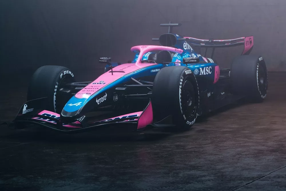 Decoraci&oacute;n de Alpine para la F1 2026 