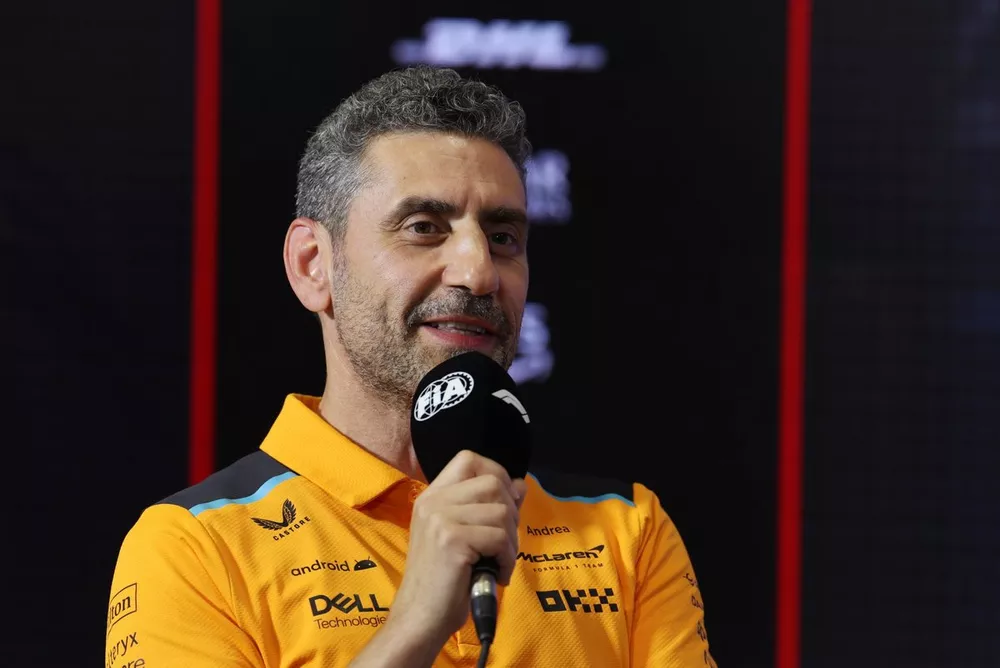 Andrea Stella, Team Principal, McLaren, in the team principals Press Conference