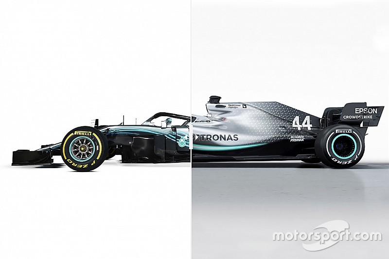 Comparación del Mercedes W10 vs. W09