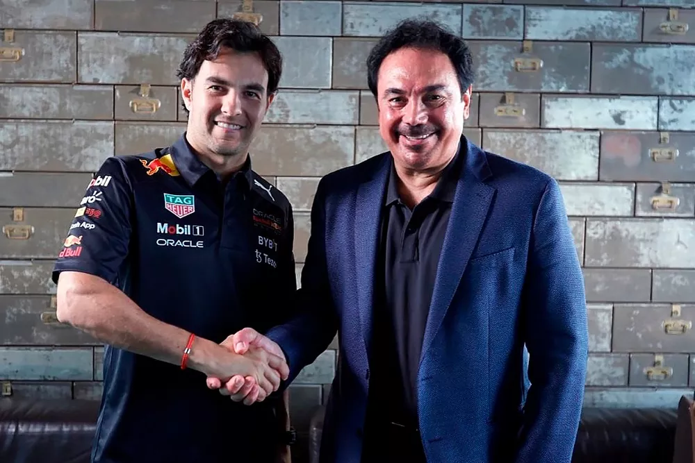 Sergio P&eacute;rez, Red Bull Racing, Hugo S&aacute;nchez 
