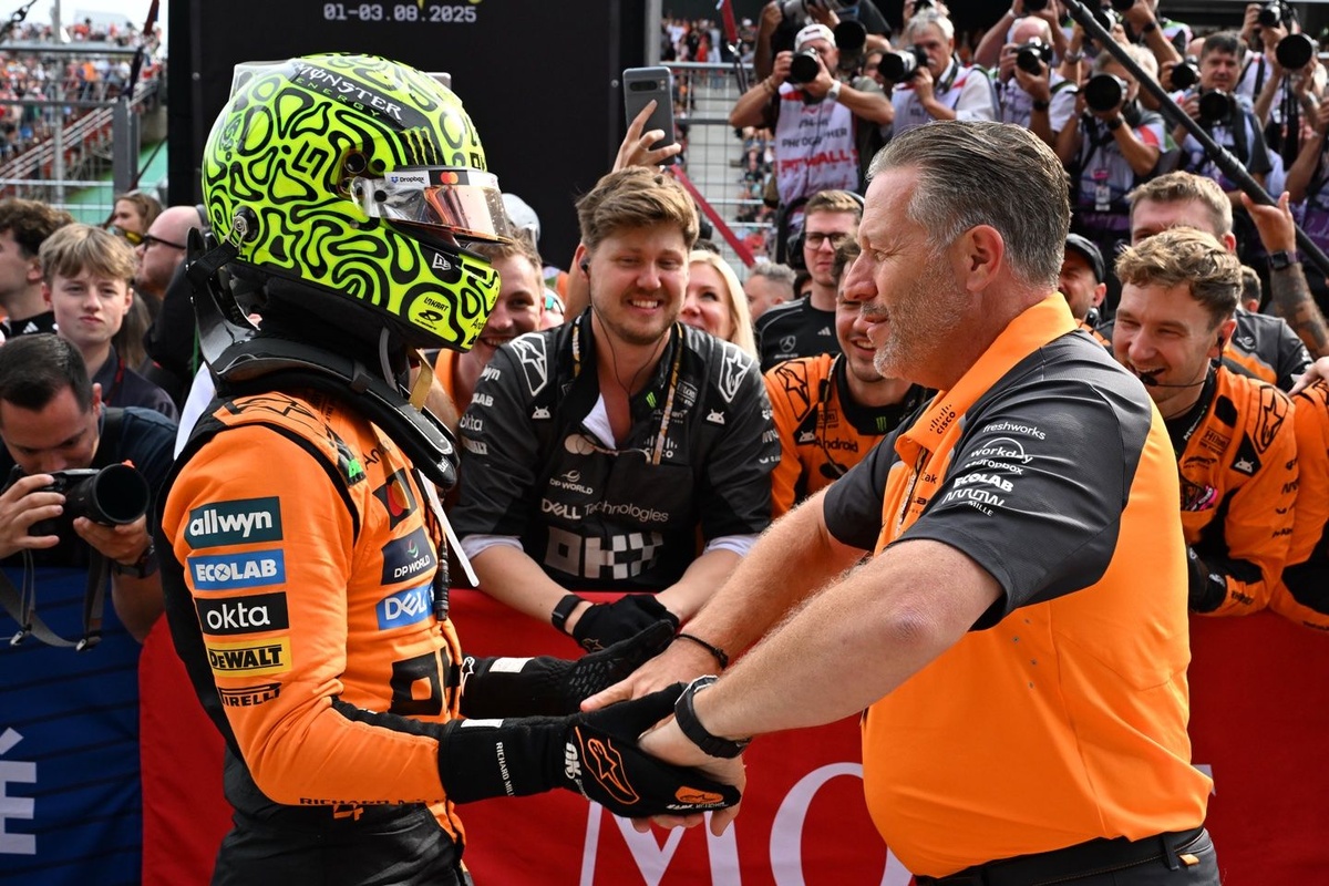 “McLaren aren’t getting this one”: Lando Norris flexes after beating Zak Brown in karting shootout