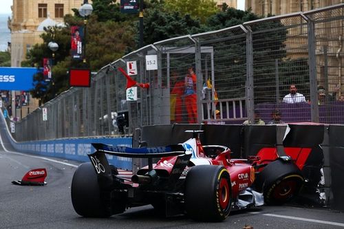 Cómo la clasificación en Azerbaiyán batió el récord de banderas rojas en F1