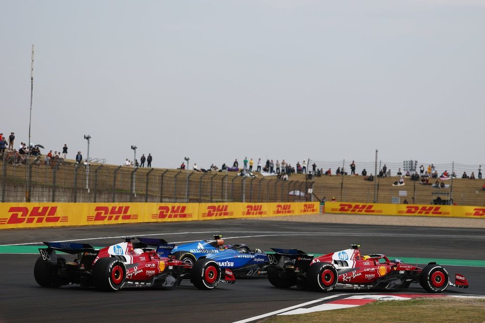 Charles Leclerc, Ferrari, Lewis Hamilton, Ferrari, Carlos Sainz, Williams