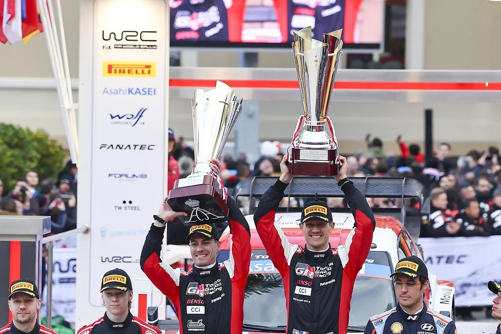 Ganadores S&eacute;bastien Ogier, Vincent Landais, Toyota Gazoo Racing WRT Toyota GR Yaris Rally1