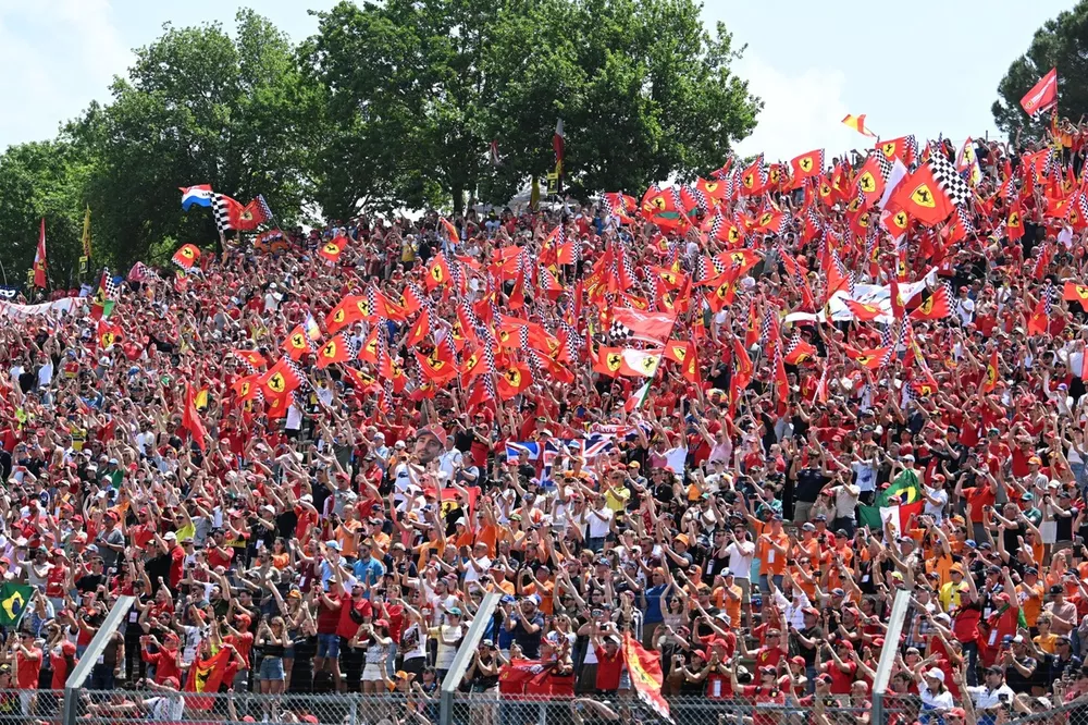 Fans show their support for Scuderia Ferrari