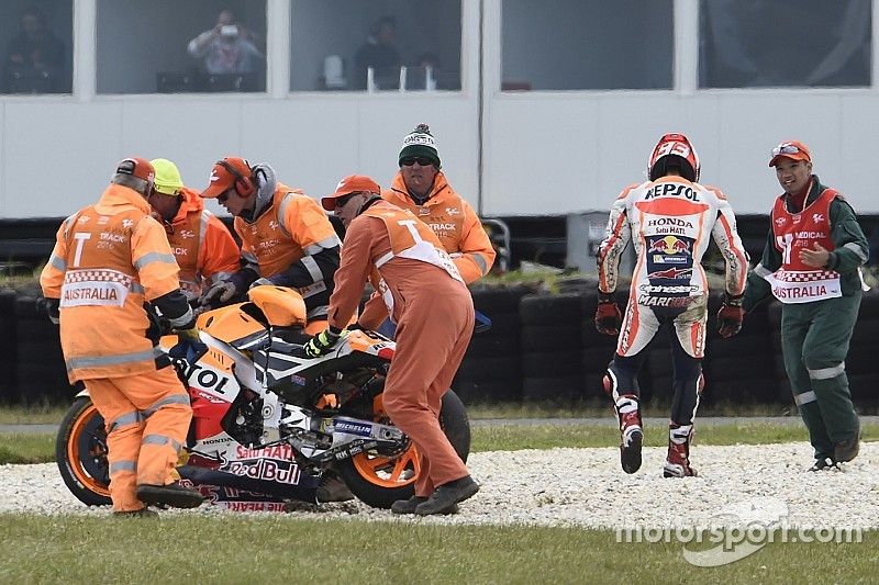 Marc Marquez, Repsol Honda Team crash