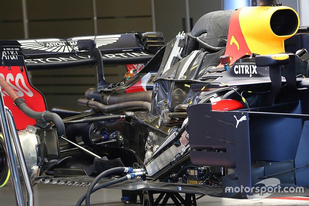 Red Bull Racing RB14 engine detail