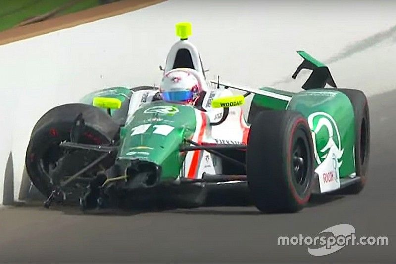 Choque de Spencer Pigot, Juncos Racing Chevrolet